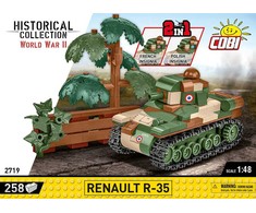 Maketas - COBI - RENAULT R-35 - Plastikas - Vaikams nuo 6 metų - Interjeras