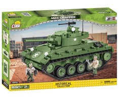 COBI M24 Chaffee tanko konstruktorius, 590 det., mastelis 1:28
