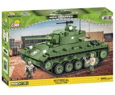 COBI M24 Chaffee tanko konstruktorius, 590 det., mastelis 1:28