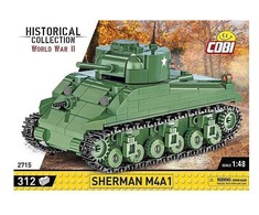 COBI konstruktorius Sherman M4A1 tankas 1:48, 312 detalių (2715)