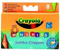 Crayola, Inc. CRAYOLA MINIKIDS Didelės kreidelės, 8 vnt.
