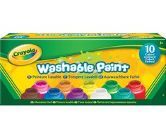 Crayola, Inc. CRAYOLA Plaunami dažai vaikams 10 spalvų Kokybiški dažai vaikams