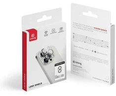 Crong Lens Shield – stiklas fotoaparatui ir objektyvui iPhone 16 / iPhone 16 Plus