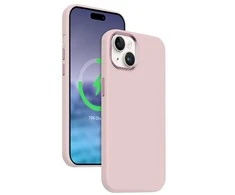 Crong Color Cover LUX Magnetic - Dėklas iPhone 15 Plus MagSafe (rožinis)