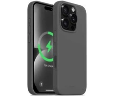 Dėklas Crong spalvos magnetinis dangtelis iPhone 16 Pro titano