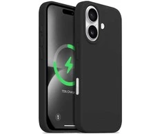 Dėklas Crong Color Cover Magnetic do iPhone 16 juoda