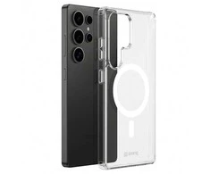 Crong Crystal Shield Magnetic - dėklas skirtas Samsung Galaxy S25 Ultra MagSafe Transparent