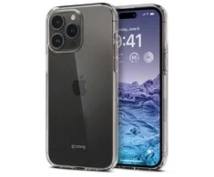 Dėklas Crong Crystal Slim Cover do iPhone 15 Pro Max permatomas