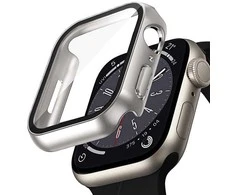 Crong Hybrid Watch Case - dėklas su stiklu skirtas Apple Watch 40mm Starlight