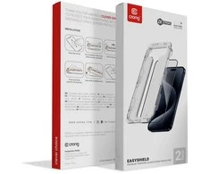 „Crong EasyShield 2 vnt.“ – grūdintas stiklas, skirtas „iPhone 16 Plus“ / „iPhone 15 Plus“ (2 vnt.)