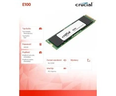 Crucial E100 M.2 PCIe 4.0 NVMe 480GB