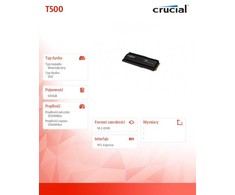 Crucial T500 M.2 PCI-e 4.0 NVMe 500GB