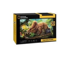 CUBIC FUN National Geographic 3D dėlionė „Triceratopsas“