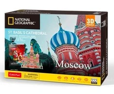 CUBICFUN 3D dėlionė „NatGeo: Šv. Bazilijaus katedra“
