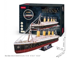 CUBICFUN 3D dėlionė su LED apšvietimu „Titanic“