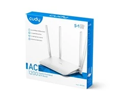 Belaidis Maršrutizatorius - Cudy WR1300 Dviejų Juostų Gigabit Ethernet Baltas