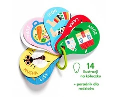 CzuCzu Mano pirmieji žodžiai 12 mėn.+ knyga ant žiedo ZA5551
