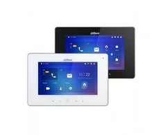 Dahua IP domofono monitorius su WIFI, 7 col. 1024x600,Micro SD kortelės prievadas,PoE(802.3af) baltas, SIP