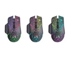 Kompiuterio Pelė - Defender GM-067 Oneshot Optinė RF RGB 3200dpi 7P