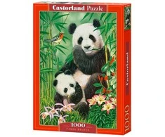 Castorland Dėlionė 1000 vnt. - Pandos priešpiečiai