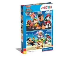 Clementoni Dėlionė 2x60 vnt. - Šunyčiai patruliai (Paw Patrol)