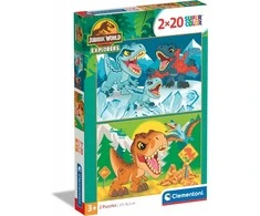 Clementoni Dėlionė 2x20 vnt. - Juros periodo pasaulis