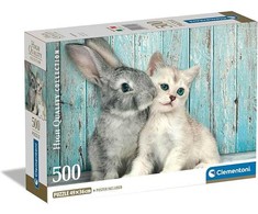 Clementoni Dėlionė 500 vnt. - Katė ir zuikis
