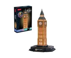 CubicFun Kubinė dėlionė Cubic Fun 3D LED Big Ben 05379, 32 vnt.