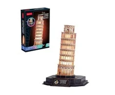 Dėlionė CubicFun Puzzle 3D LED Curve muzikinis centrum Pizoje (naktinė versija)
