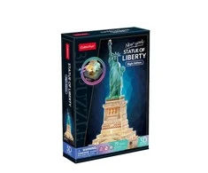 Dėlionė CubicFun Puzzle 3D LED Laisvės statula (naktinė versija)