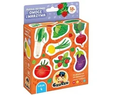 Dėlionė CzuCzu Puzzle for pairs Fruits ir daržovės step 4 19 puzzles 18m+ ZA5546