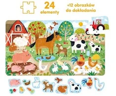 Dėlionė CzuCzu Cheerful puzzle Village Animals 24 pieces ZA5548