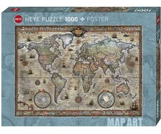 Dėlionė Heye Puzzle 1 000 vienetų Retro pasaulis
