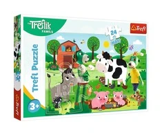 Trefl dėlionė 24 vnt. - Treflikai kaime