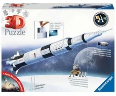 Ravensburger 3D Dėlionė 504 vnt. - Apollo Saturn V raketa