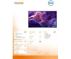 Monitorius Dell P2425HE - 100Hz | Full HD | 24'' | IPS | 5ms | Garantija 5 lat