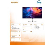 Monitorius Dell P2725HE - 100Hz | Full HD | 27'' | IPS | 5ms | Garantija 5 lat