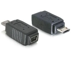 DELOCK Adapteris USB micro-B kištukas prie mini USB 5 kontaktų lizdo