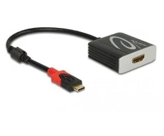 DELOCK adapteris USB tipo C kištukinis HDMI lizdas DP altinis režimas/Thunderbolt 3 4K 60 Hz aktyvus