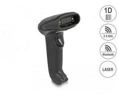 Delock 1D brūkšninių kodų skaitytuvas 2,4 GHz Bluetooth arba USB 90564