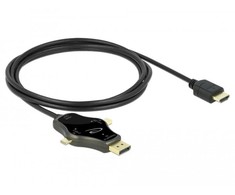 Delock kabelis 3w1 USB C+ Mini DisplayPort