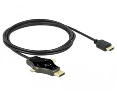Delock kabelis 3w1 USB C+ Mini DisplayPort