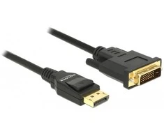 DELOCK Cable Displayport 1.2 male > DVI 24+1 male passive 3 m juodas