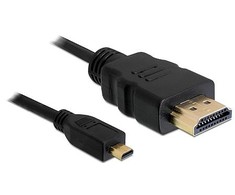 Kabelis Delock HDMI Micro - HDMI 1m juoda (82661)