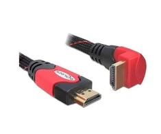 DELOCK kabelis didelės spartos HDMI su Ethernet kampu A-A / vyriškas-vyras 5m