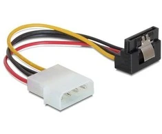DELOCK Cable Power SATA HDD su metaline spaustuku > 4 kontaktų vyriškas kampinis