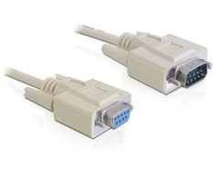DELOCK Kabelis Serial Ext. SUB-D 9 10 m St/Bu