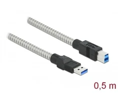 Delock USB-B 0,5m metalinis