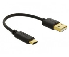 Delock USB įkrovimo laidas Type-A į USB Type-C™ 15 cm