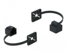 Delock Dust dangtelis RJ45 vyriškam juoda 86589